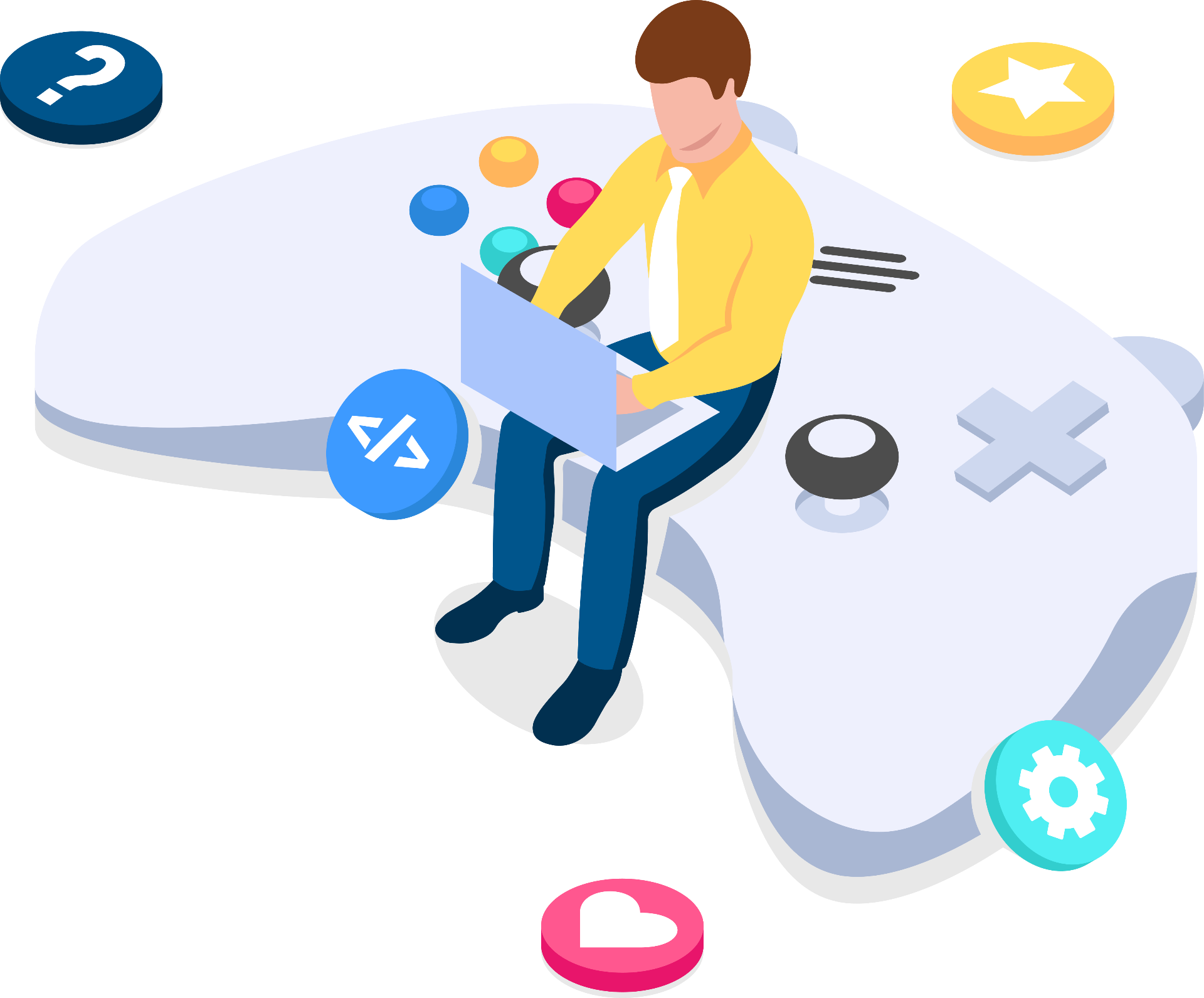 Gaming Setup Illustration